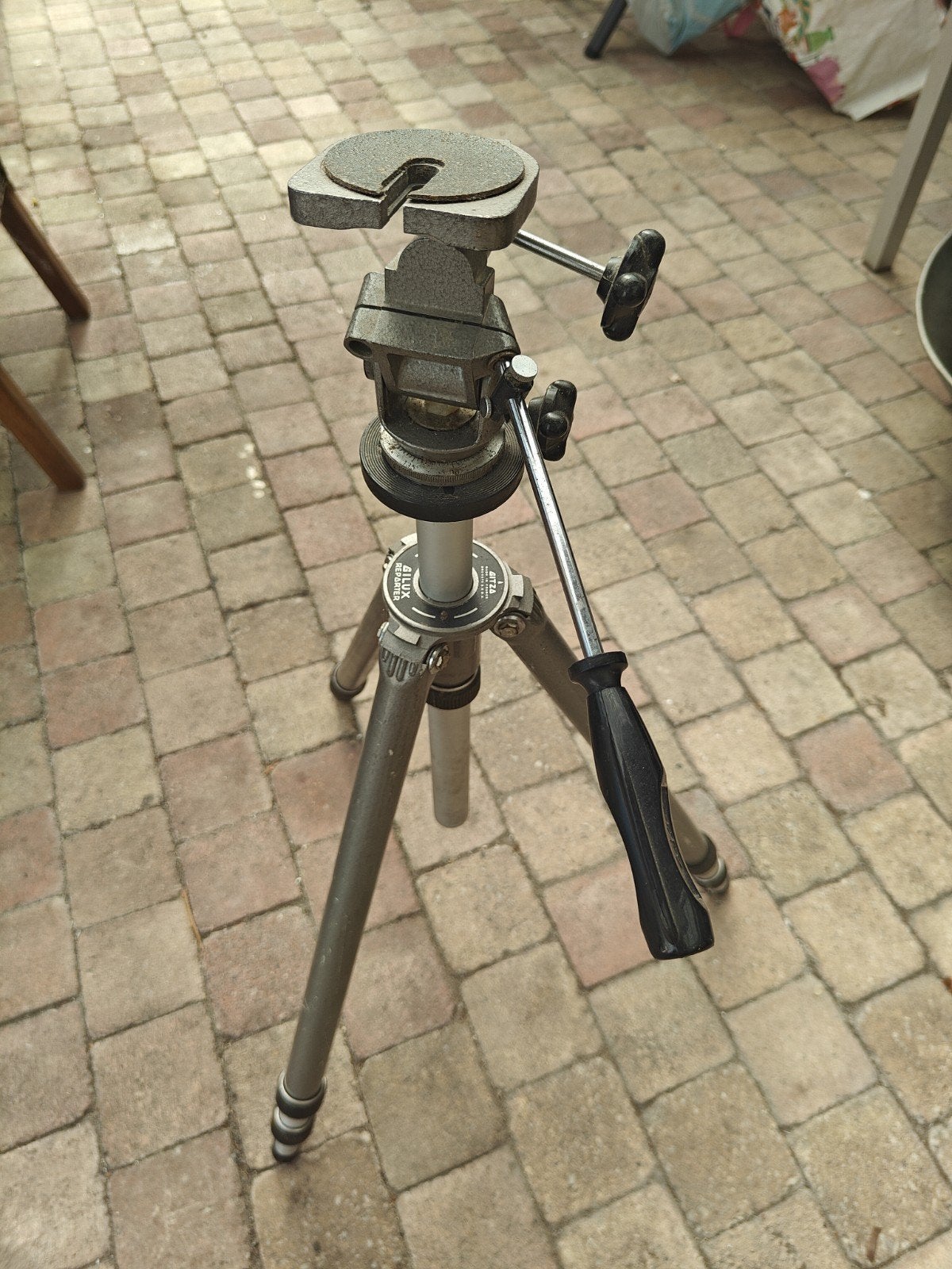 Vintage Bilora Stabilo Statief - Gebruikt, Ophalen of Verzenden, Gebruikt, Driepoot, Met balhoofd