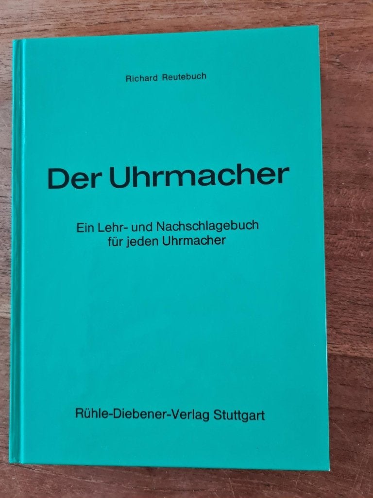 De klokkenmaker,   Der Uhrmacher, Richard Reutebuch, Richard Reutebuch, Ophalen of Verzenden, Zo goed als nieuw, Overige onderwerpen