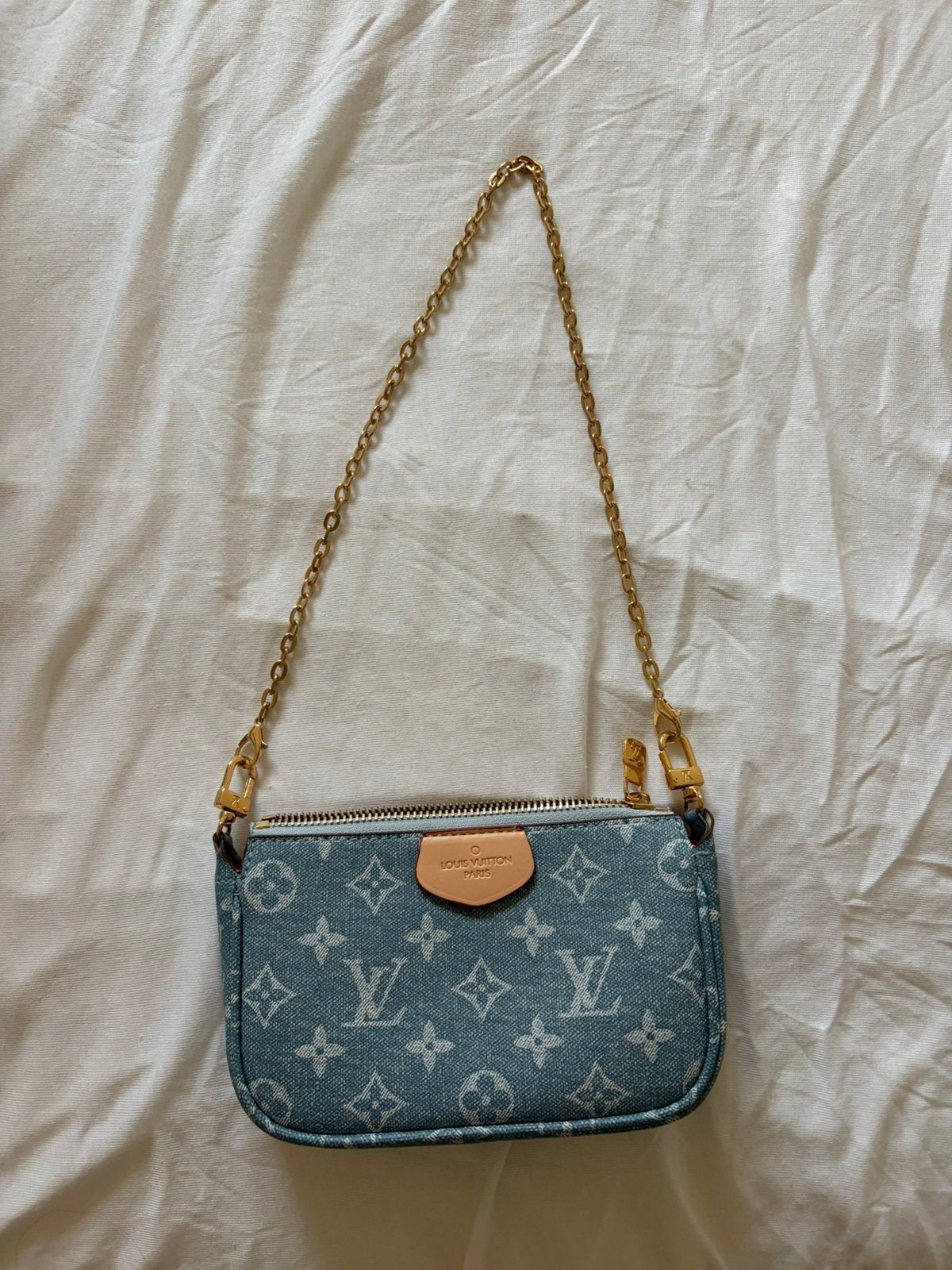 Louis vuitton tasje, Ophalen, Zo goed als nieuw, Blauw, Schoudertasje