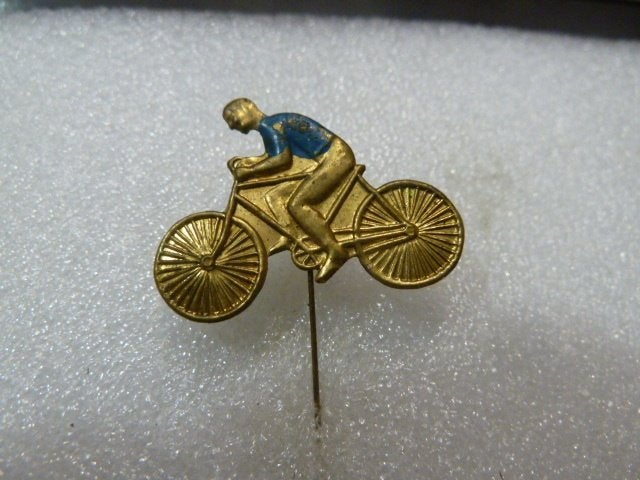 Vintage Fiets Pin - Wielrenner, Ophalen of Verzenden, Gebruikt, Sport, Speldje of Pin