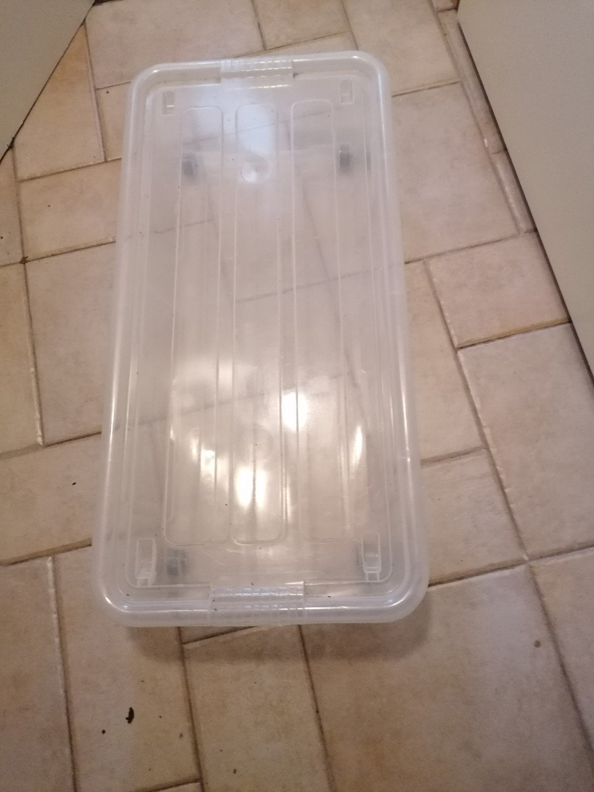 Transparante opbergdoos met wieltjes, Ophalen, 40 tot 60 cm, Minder dan 35 cm, 75 tot 100 cm