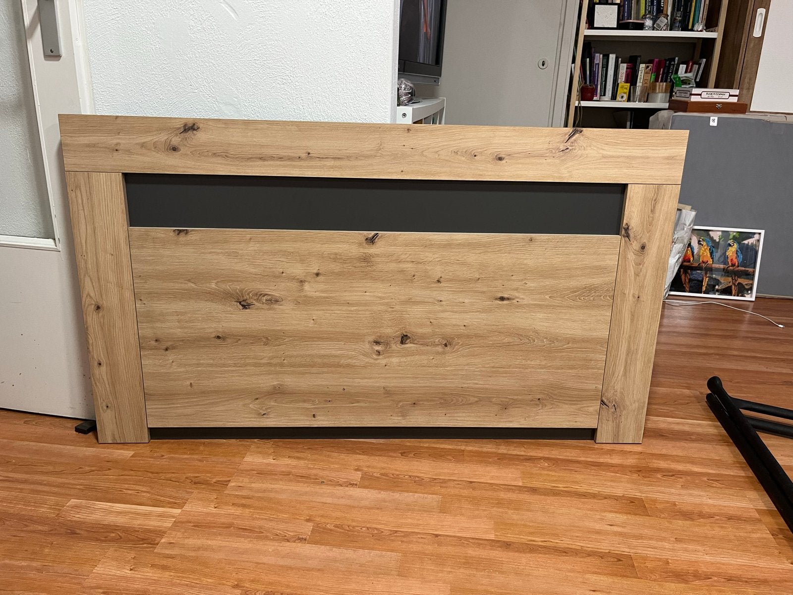 Bedframe, matras en hoofdbord - Zo goed als nieuw, Ophalen, Zo goed als nieuw, Twijfelaar, Metaal