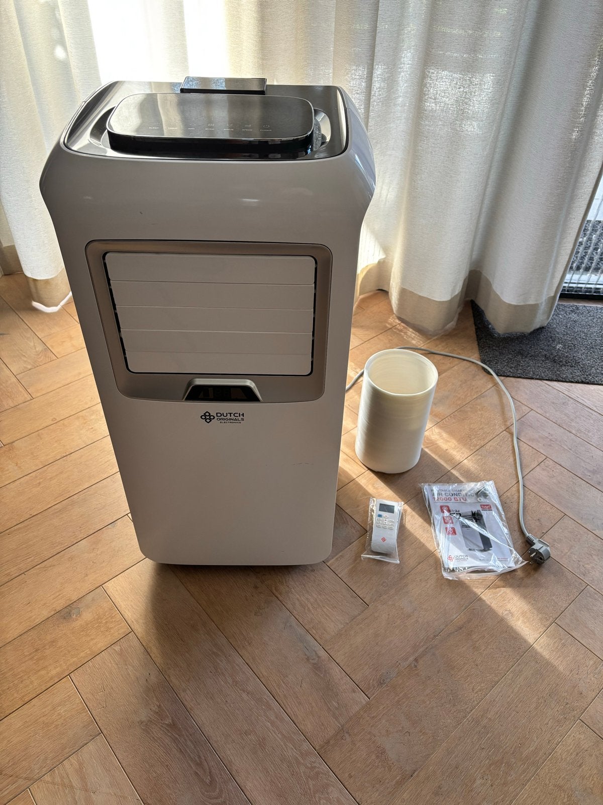 Mobiele Airco 12000 BTU - Koelen, Ventileren, Ontvochtigen, Ophalen, 3 snelheden of meer, Zo goed als nieuw, Koelen en Ontvochtigen