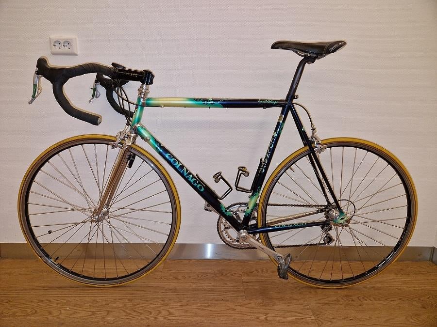 Colnago Crystal Competition Master,Campagnolo,Ambrosio,Hugi, 28 inch, Gebruikt, Staal, 15 tot 20 versnellingen