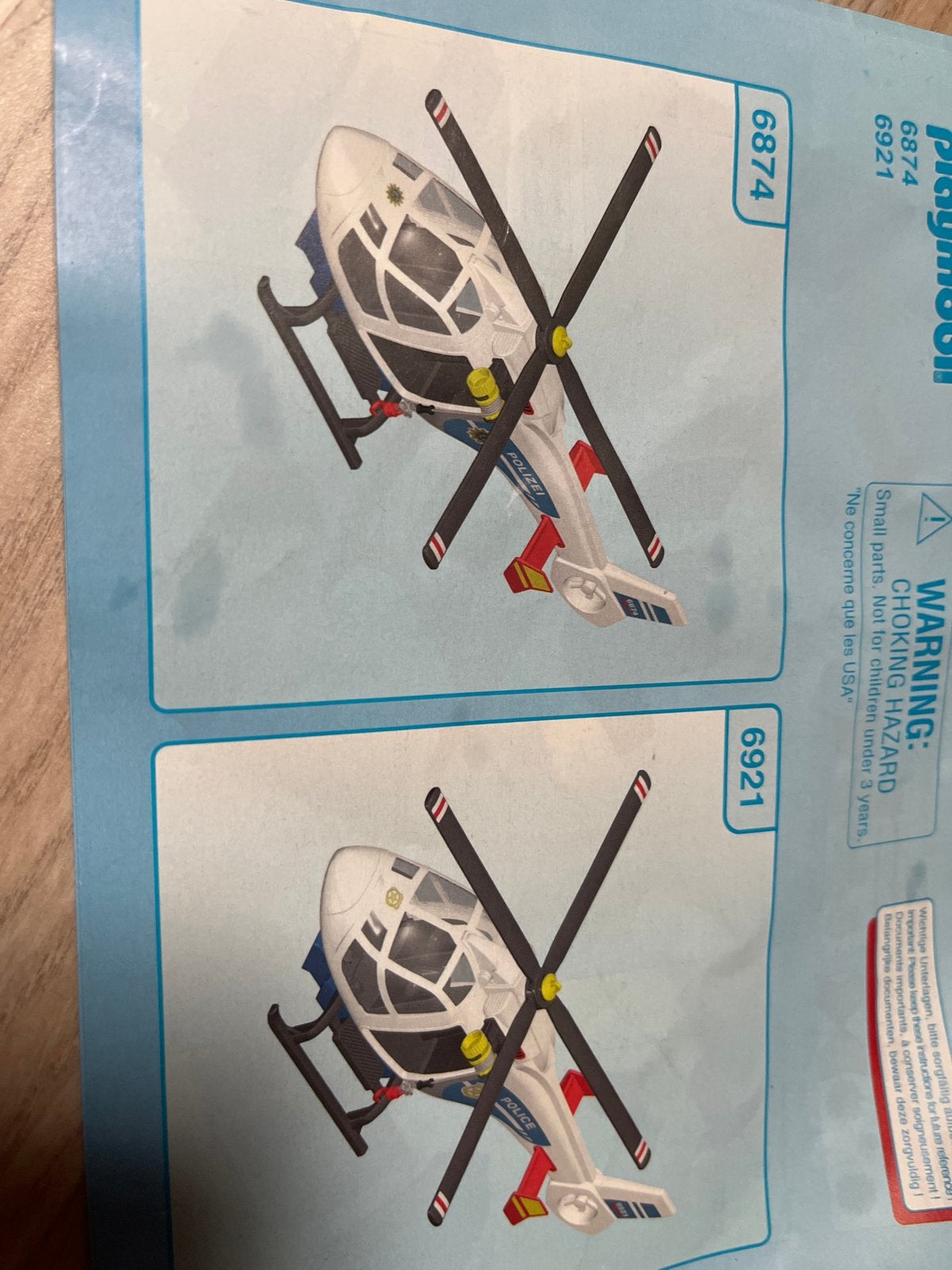 Playmobil Politie Helikopter (set 6921), Complete set, Voertuig, Ophalen of Verzenden, Zo goed als nieuw