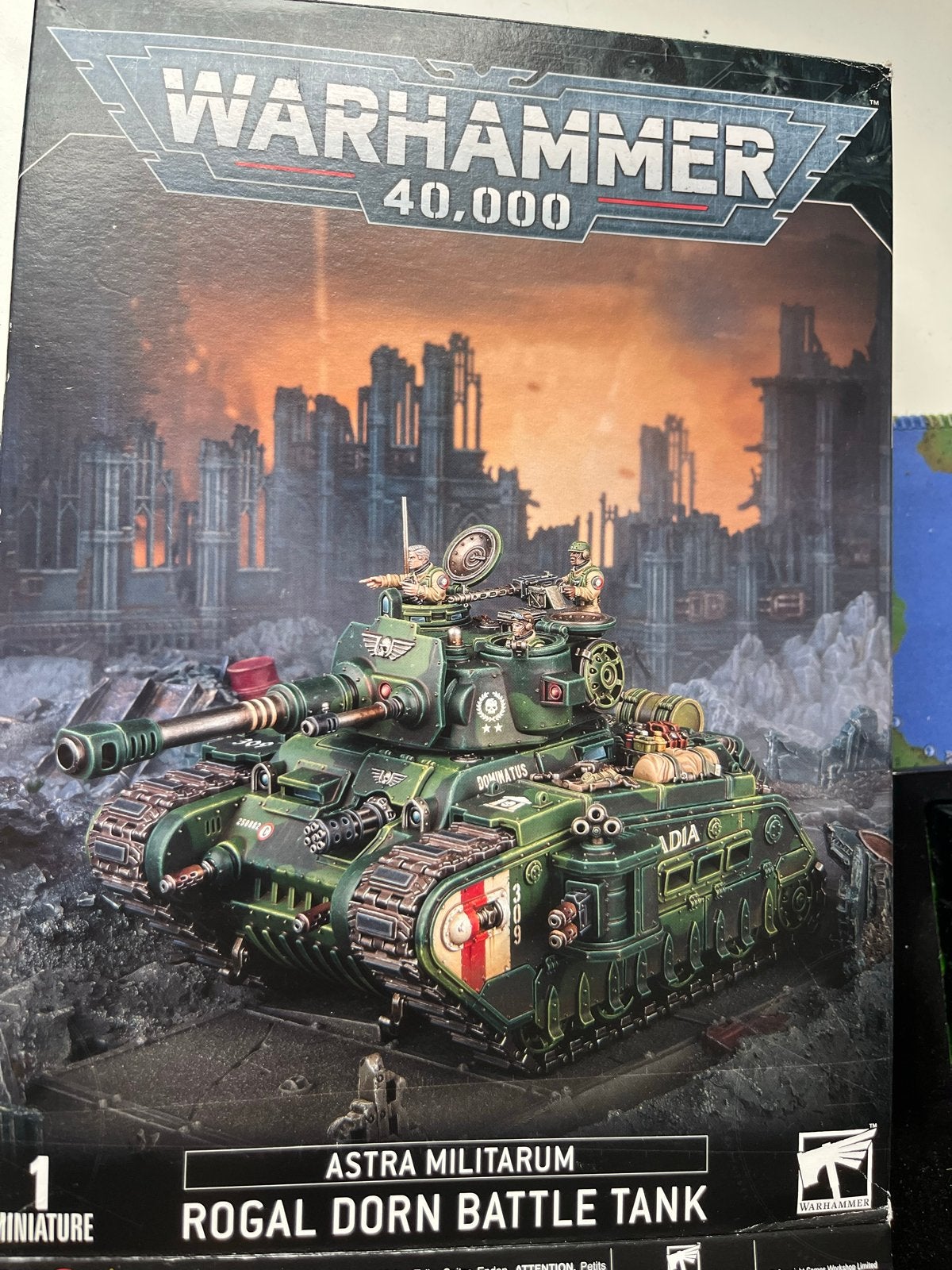 Warhammer 40.000 Astra Militarum Rogal Dorn Battle Tank, Overige merken, Tank, Groter dan 1:32, Nieuw
