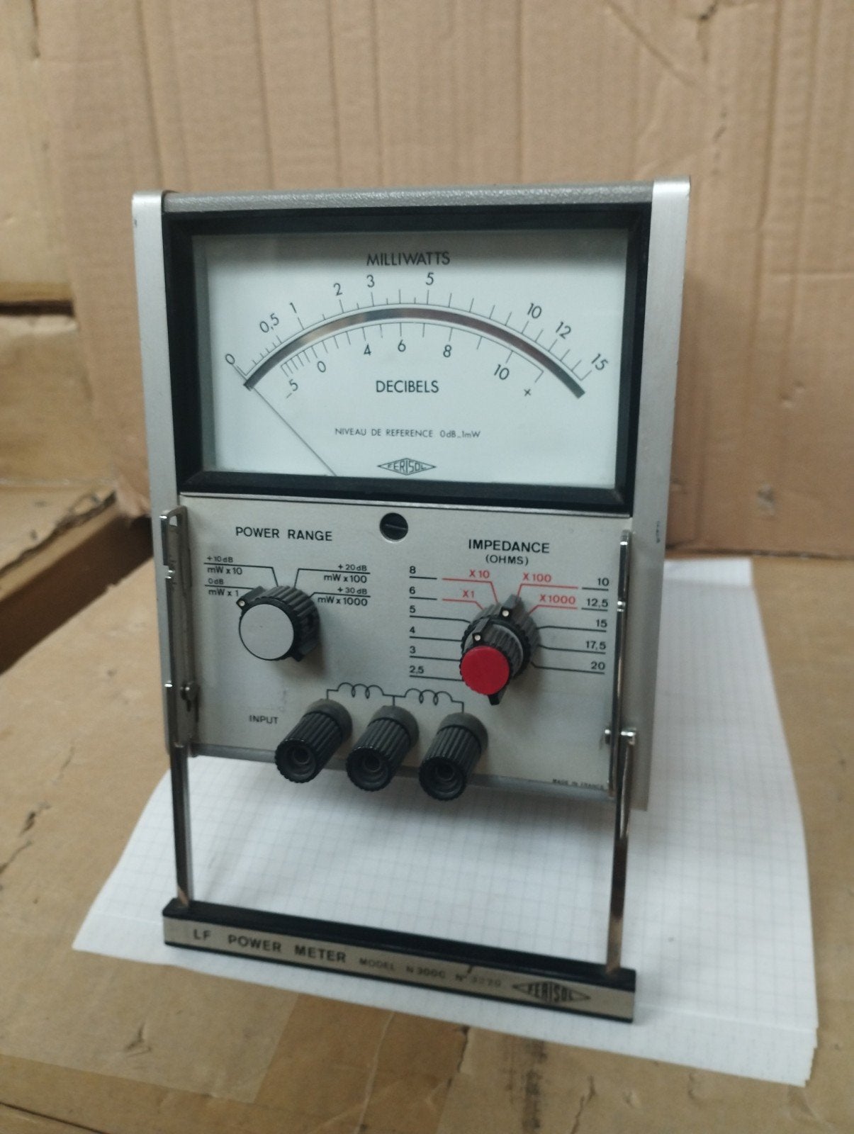 Ferisol N300C analoge milliwatt meter, Ophalen of Verzenden