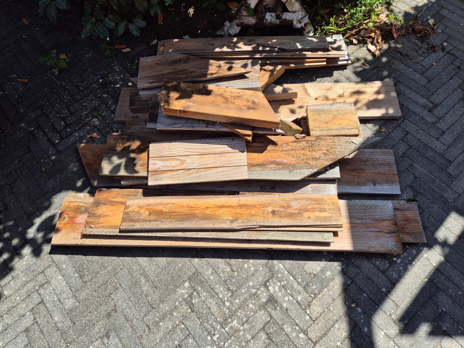 Gratis af te halen hout, Ophalen, Gebruikt, Minder dan 25 mm, Pallet