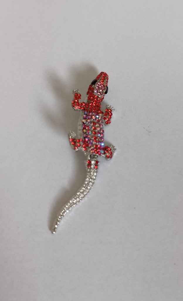 Krokodil broche, Sieraden, Tassen en Uiterlijk, Broches, Overige materialen, 4 tot 7 cm, Overige kleuren, Nieuw