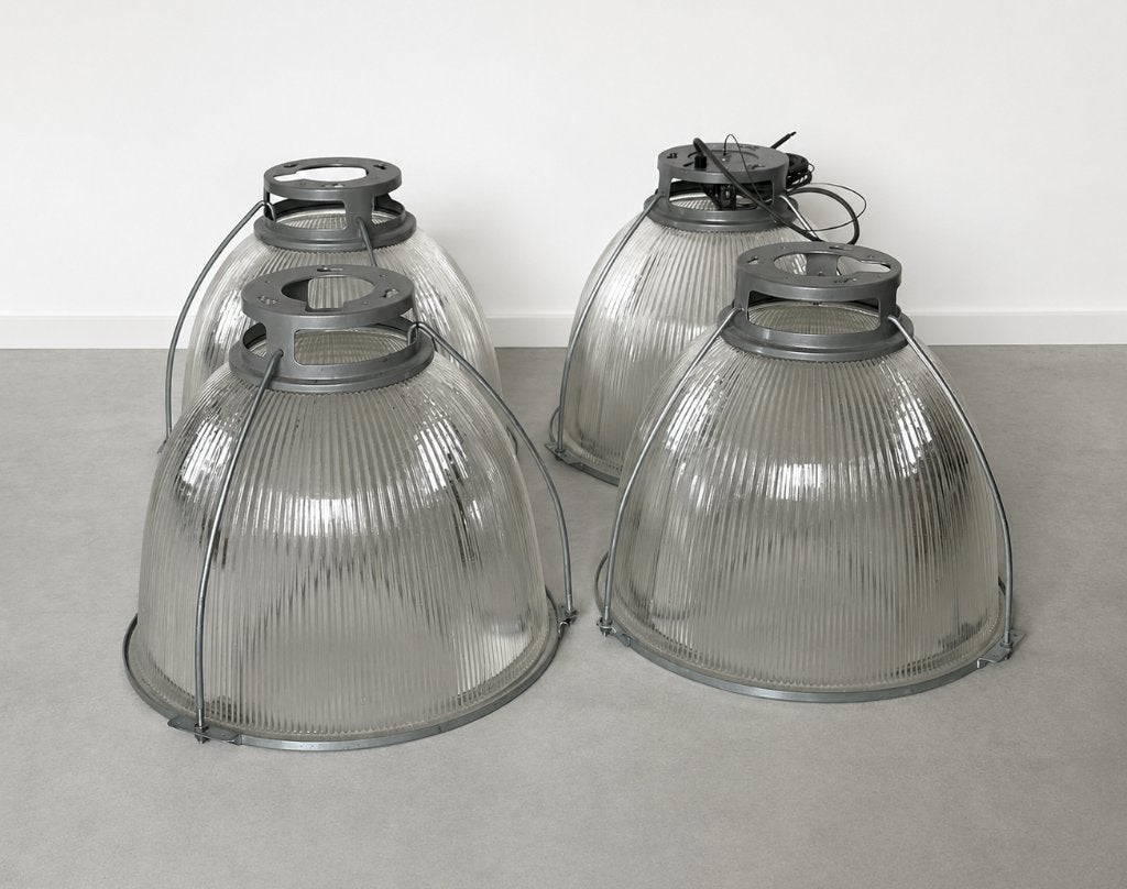 4x Eikelenboom Amsterdam Refraktor Lampen, Ophalen of Verzenden, Gebruikt, Glas, Industrieel