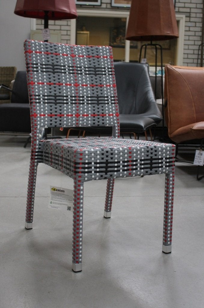 Grijze wicker tuinstoelen terrasstoel stapelbaar horeca SALE, Ophalen, Nieuw