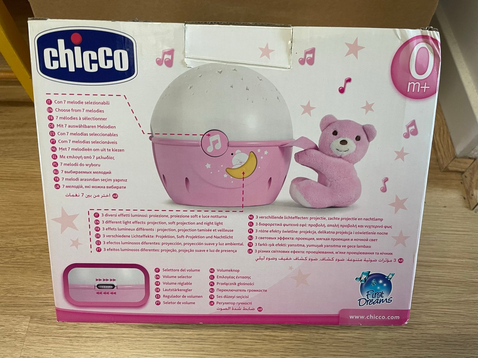 Chicco Projector Nachtlamp met Muziek voor Babybedje, Kinderen en Baby's, Ophalen, Nieuw, Overige typen, Met licht