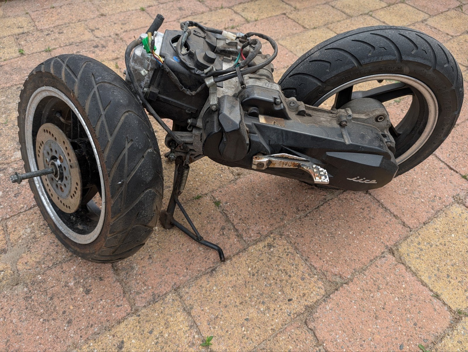 GY6 12inch 49cc Onbegrensd Blok met 6657 km en Sportuitlaat, Ophalen, Gebruikt, Blok, Overige merken