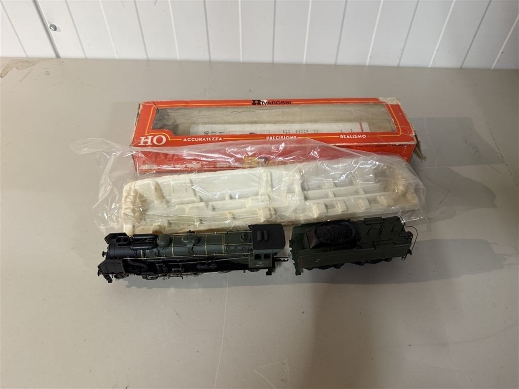 Model Trein - rivarossi ho 1341 franse sncf e22 stoomlocomot, Hobby en Vrije tijd, Wisselstroom, Wagon, Ophalen of Verzenden, Zo goed als nieuw