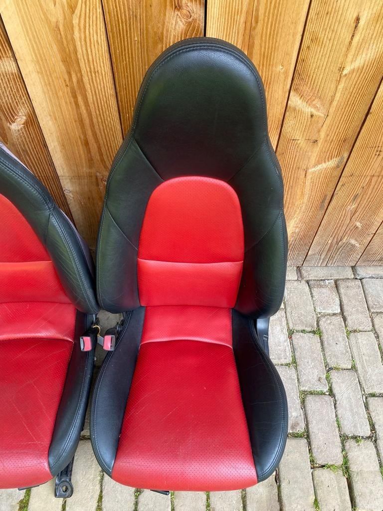 Mx5 NBFL stoelen leer zwart/rood, Auto-onderdelen, Ophalen, Info@roadsterperformance.nl, Mazda, Mazda