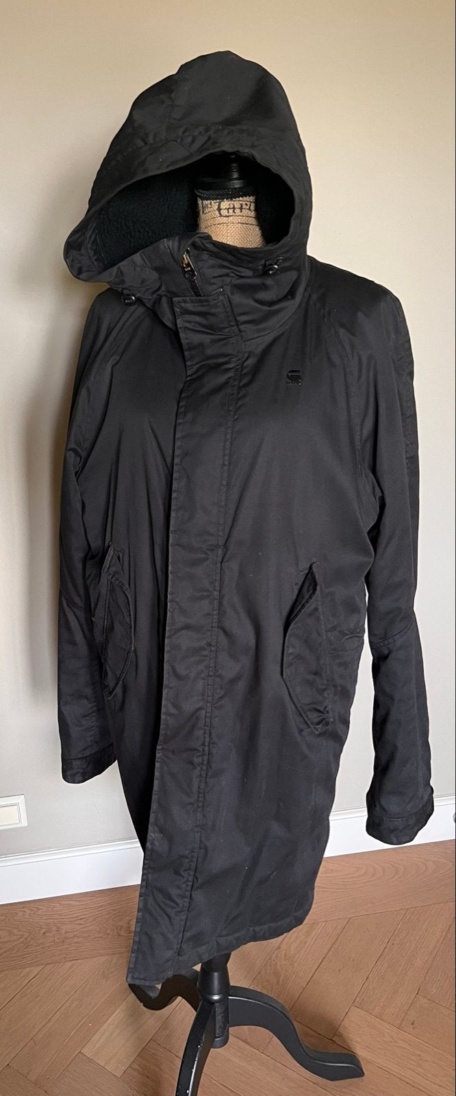 G-Star RAW Parka Zwart - Maat M, Ophalen of Verzenden, Gedragen, Maat 48/50 (M), Zwart