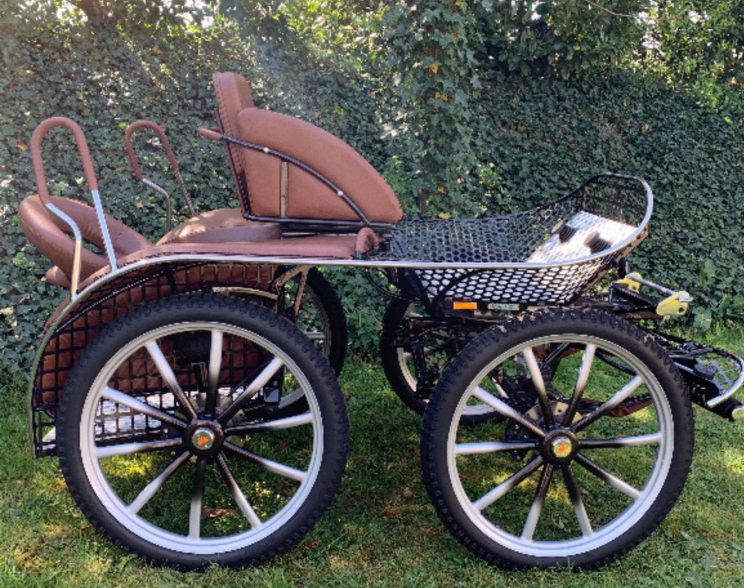 Tweespan marathon wagen cobmaat te koop aangeboden, Zo goed als nieuw, Marathonwagen, Paard of Pony
