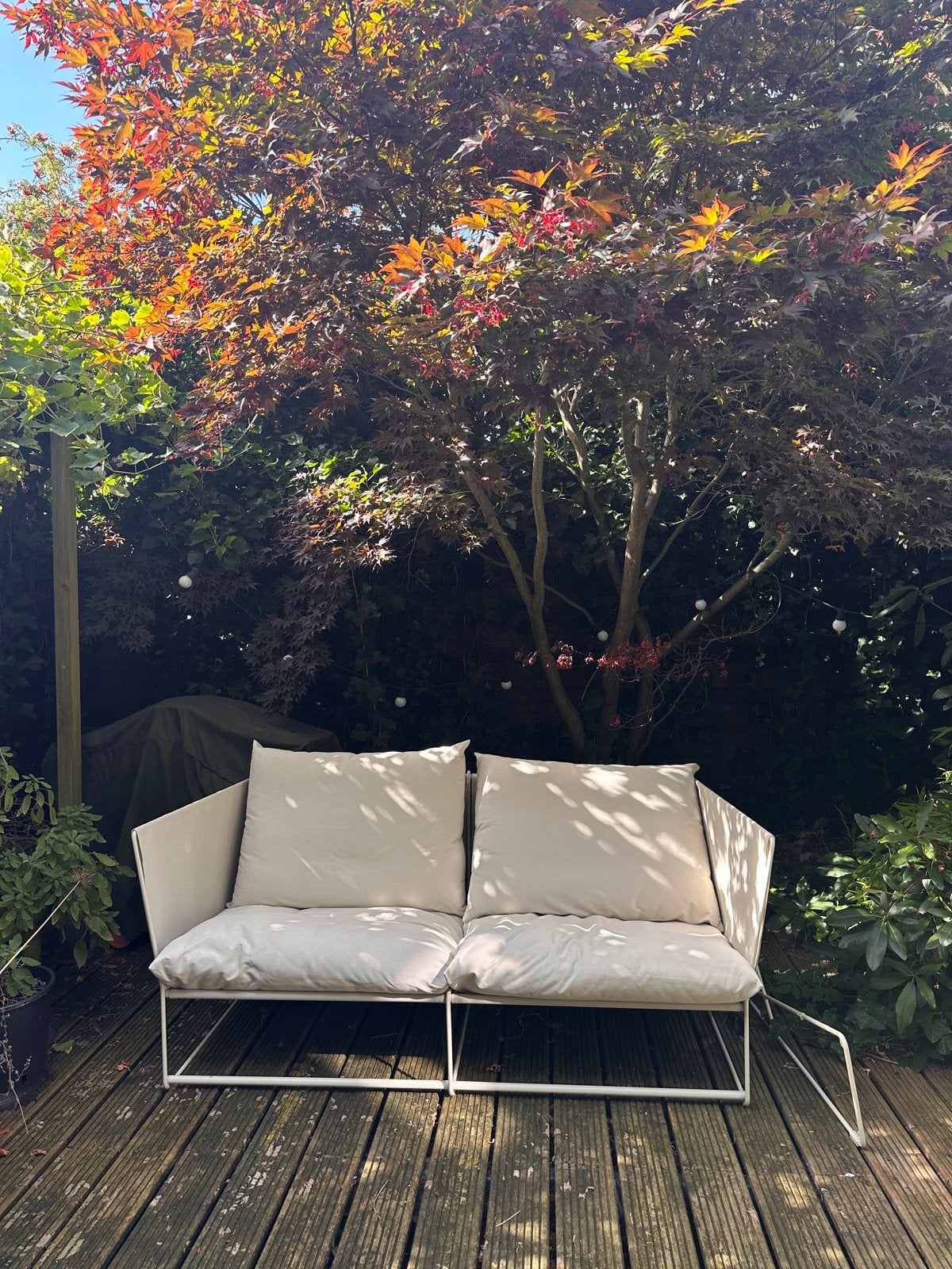 Ikea HAVSTEN tweezitter (incl extra middenstuk), Tuin en Terras, Gebruikt, Aluminium, Loungeset, Bank