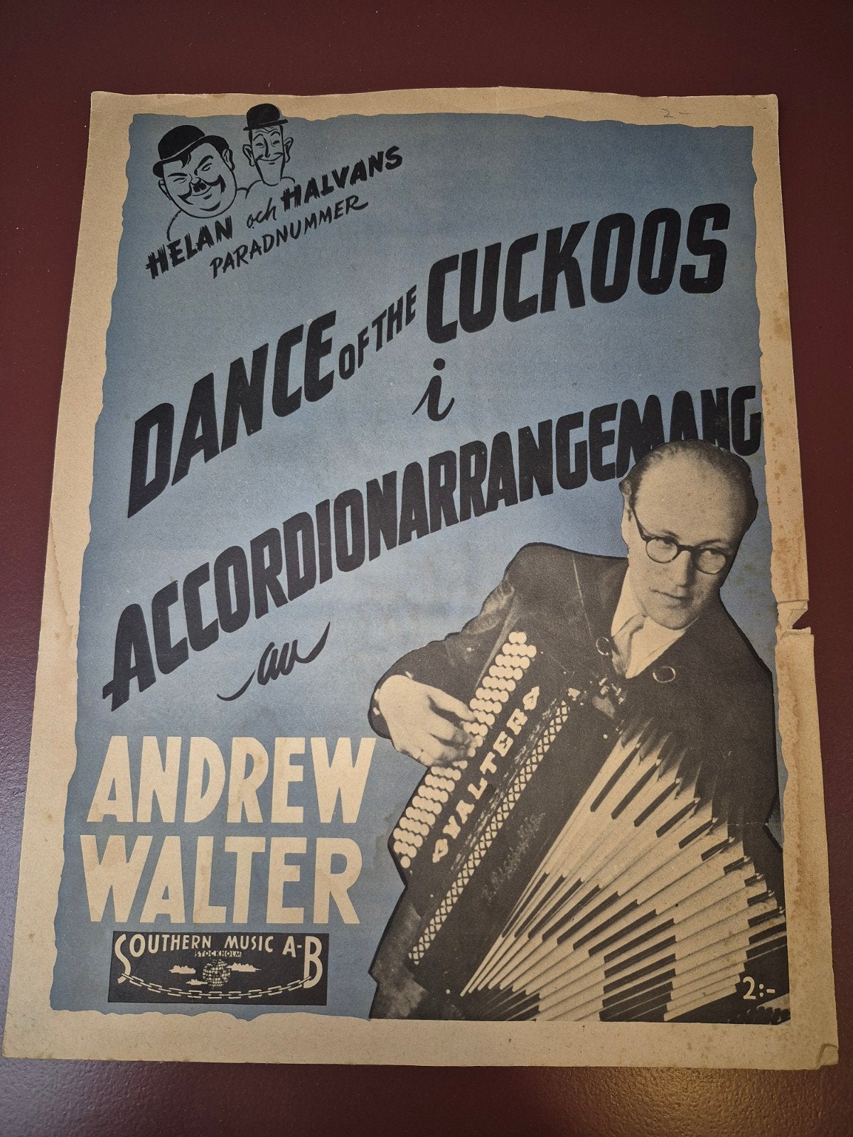 Dance of the Cuckoos - Accordeon bladmuziek Andrew Walter, Muziek en Instrumenten, Bladmuziek, Gebruikt, Overige genres, Ophalen of Verzenden