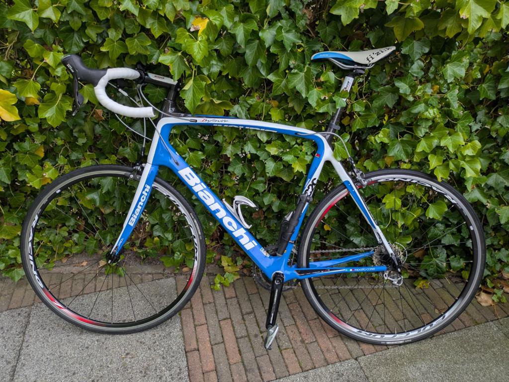 Bianchi Infinito C2C racefiets - framemaat 61, 28 inch, Gebruikt, Carbon, Velgrem