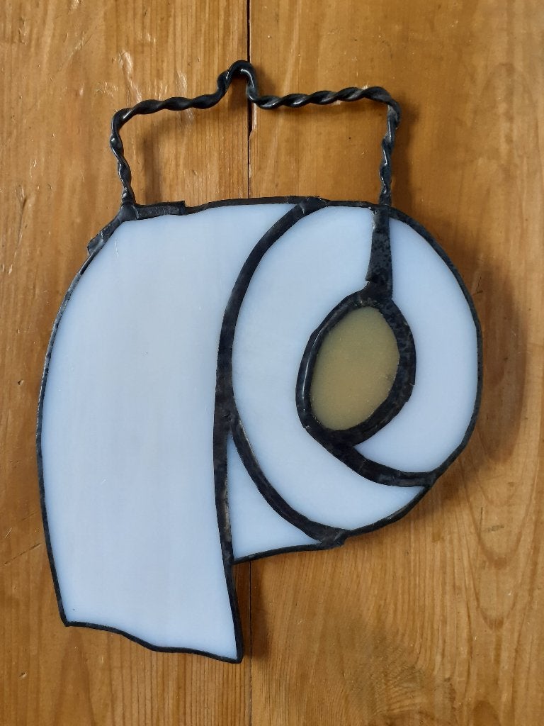 toilletbordjes tiffany, Antiek en Kunst, Glas, 30 cm, Meerkleurig, Object