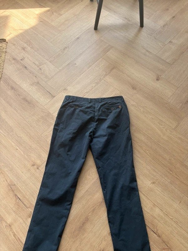 Hackett Kensington Chino – Navy – Size 34R, Kleding | Heren, Ophalen of Verzenden, Zo goed als nieuw, Blauw, Hackett