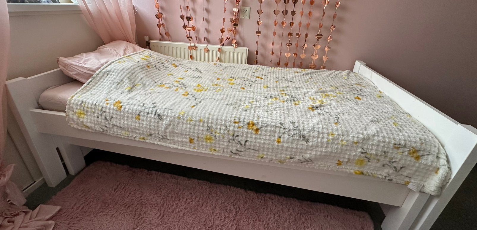 Eenpersoonsbed met logeerbed, Ophalen, Gebruikt, 180 cm of meer, 85 tot 100 cm
