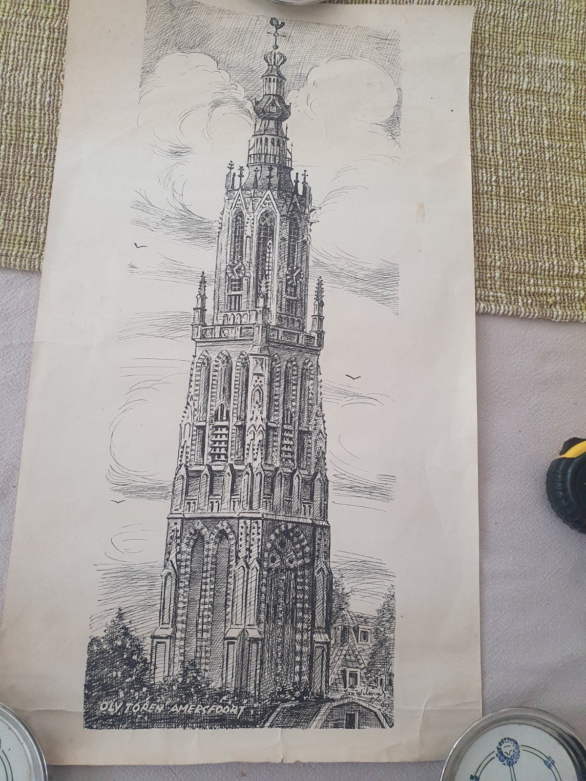 Litho O L VToren Amersfoort 1969  Jan Wilmink., Ophalen