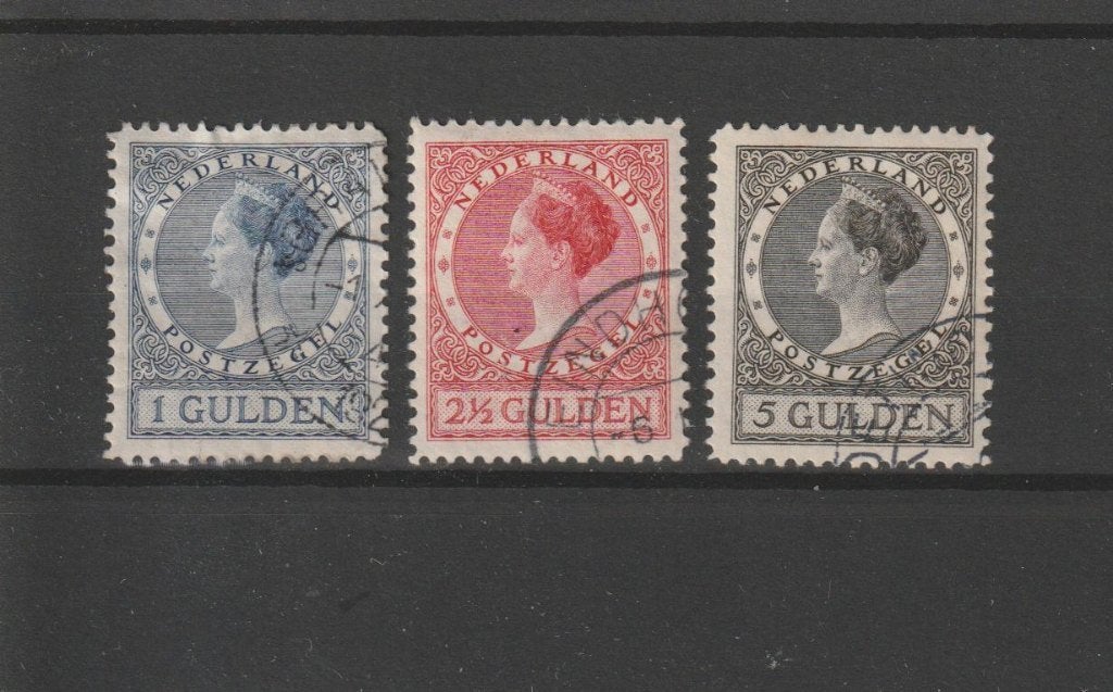 Nederland 1926, NVPH 163 t/m 165, Gestempeld., Postzegels en Munten, Postzegels | Nederland, Verzenden, T/m 1940, Gestempeld