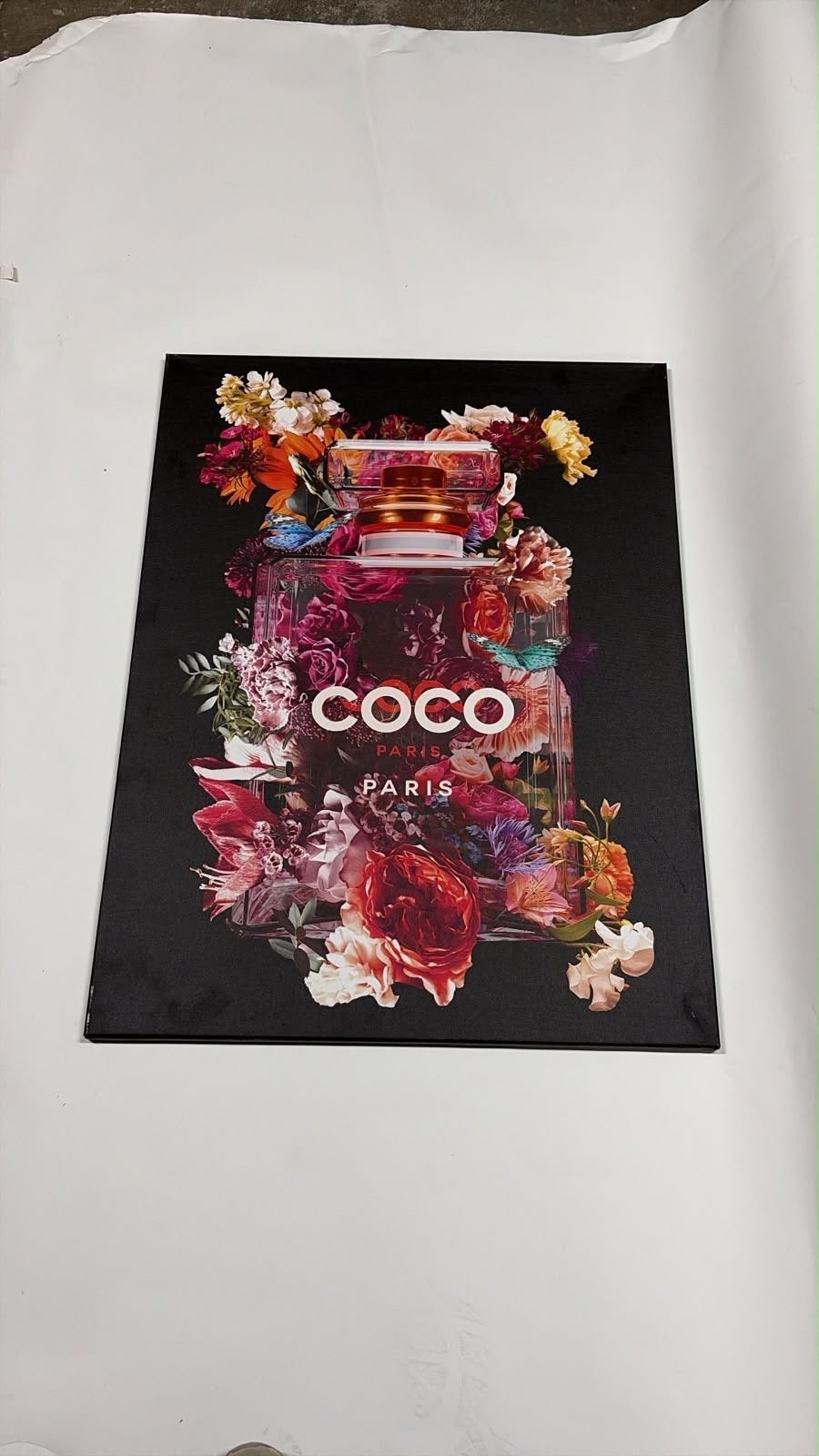 Coco Paris Canvas Schilderij 100x80 cm, Nieuw, Ophalen of Verzenden, Schilderij, 75 tot 100 cm