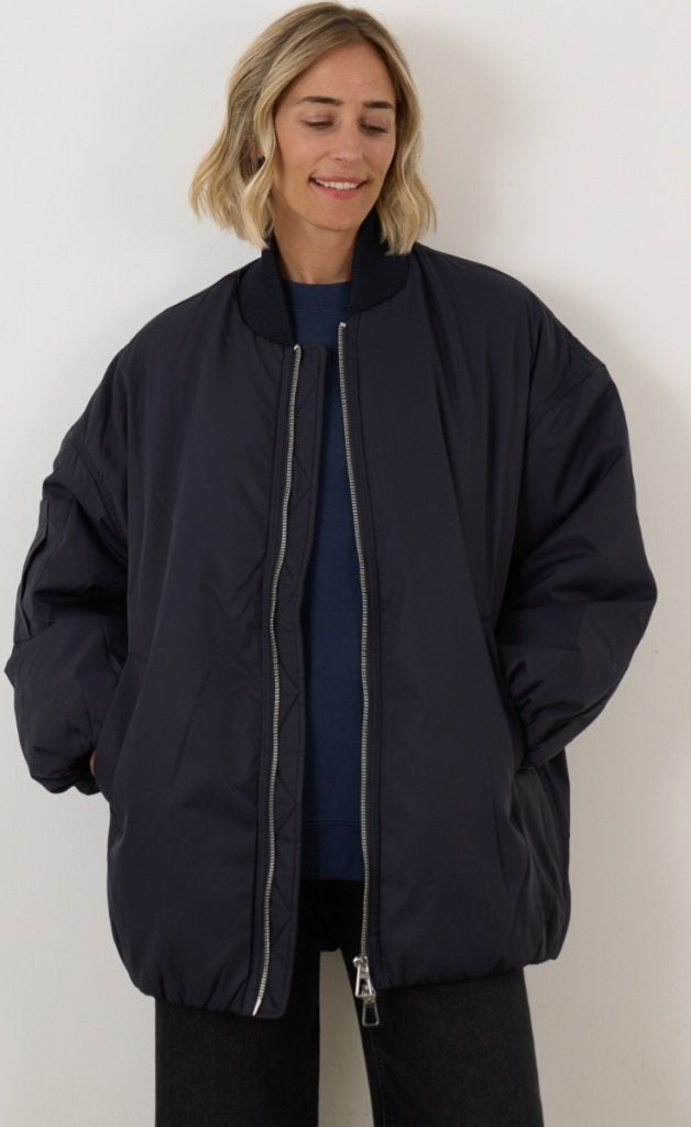 Mooi niet gedragen bomberjack Alter Ego Mitzy, blauw, maat S, Kleding | Dames, Alter Ego, Zo goed als nieuw, Maat 36 (S), Verzenden
