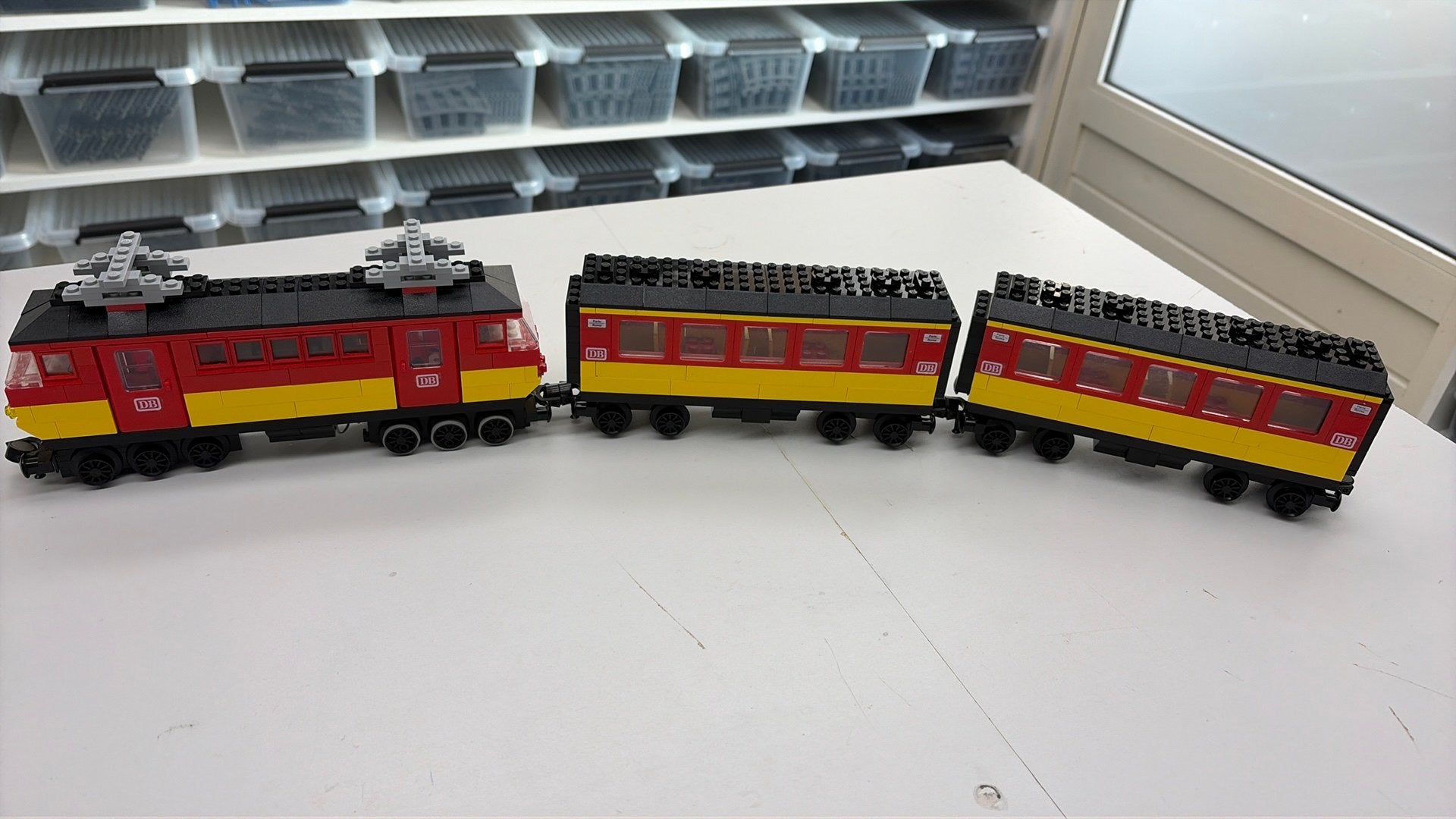 SB3053 Lego trein MOC 12v + verlichting + motor, Ophalen of Verzenden, Zo goed als nieuw