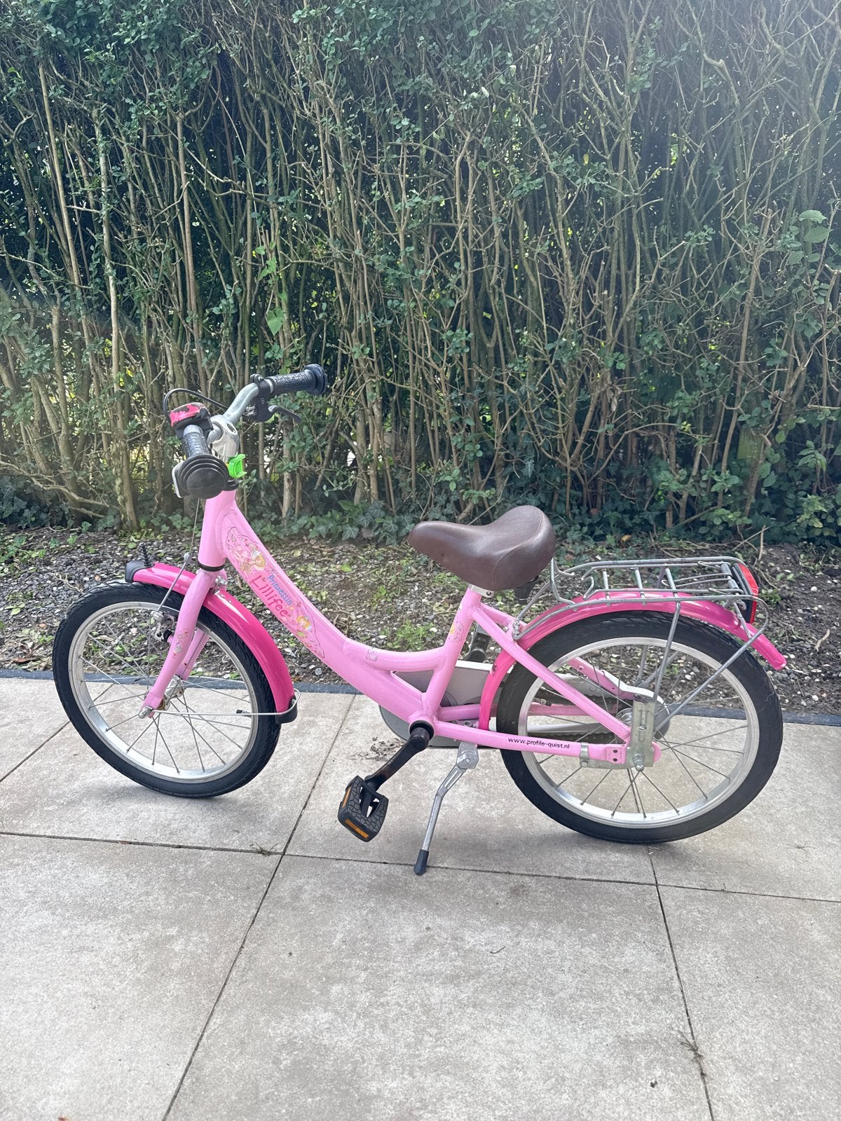 Prinzessin Lillifee meisjesfiets 12 inch roze, Ophalen, Gebruikt, Minder dan 16 inch