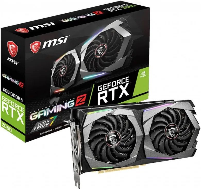 MSI GeForce RTX 2060 Gaming Z 6G Grafische Kaart, Ophalen, PCI-Express 3, Gebruikt, HDMI
