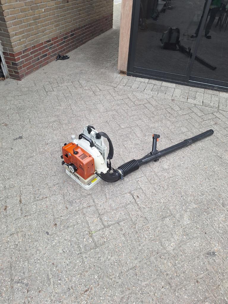 Bladlazers stihl br400, Tuin en Terras, Bladblazers, Ophalen, Benzine, Gebruikt, .