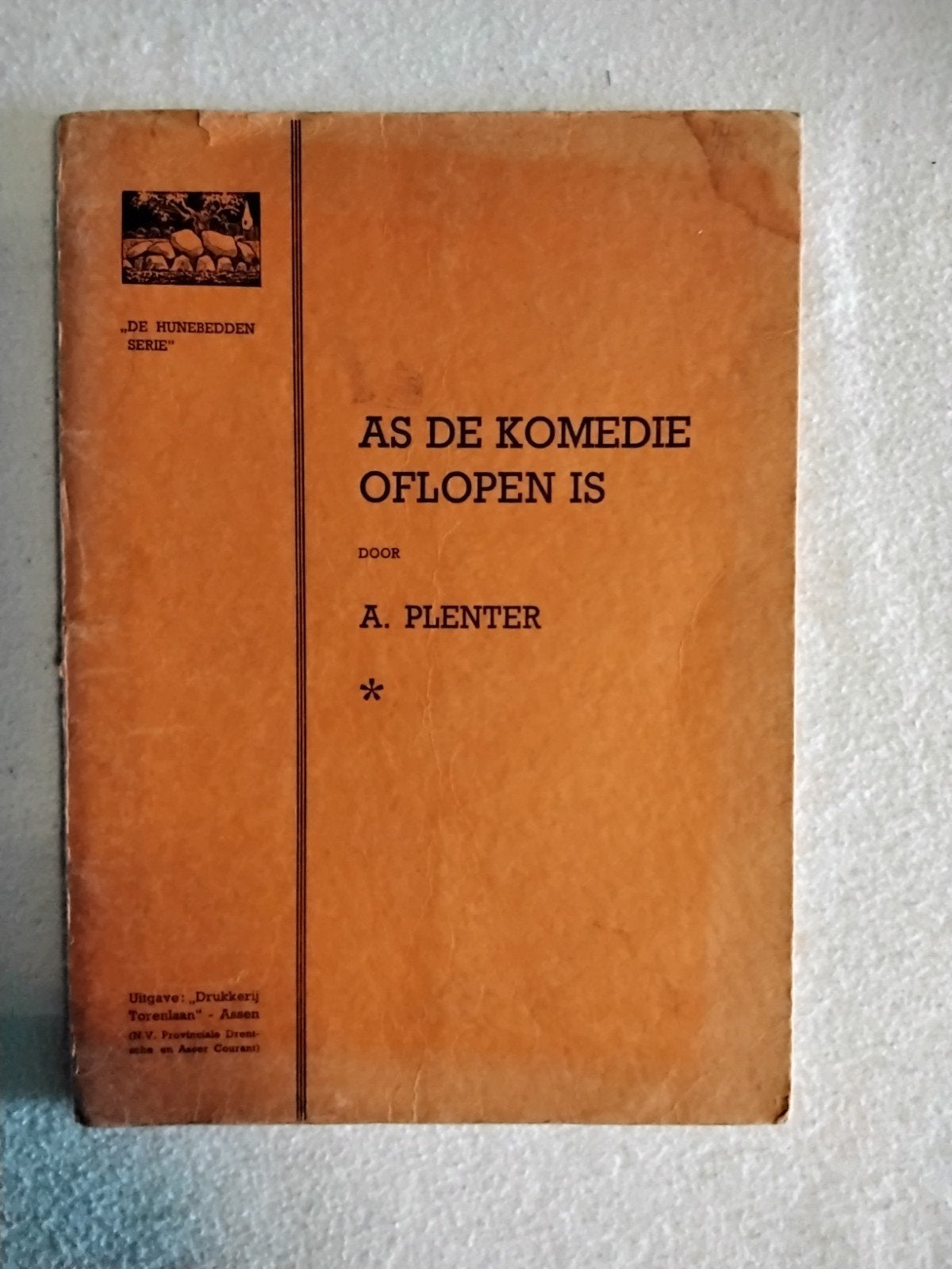 Oud drents Toneelstuk., Antiek en Kunst, Ophalen