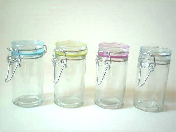 Voorraadpot mini p/st., Ophalen of Verzenden, Nieuw, Glas