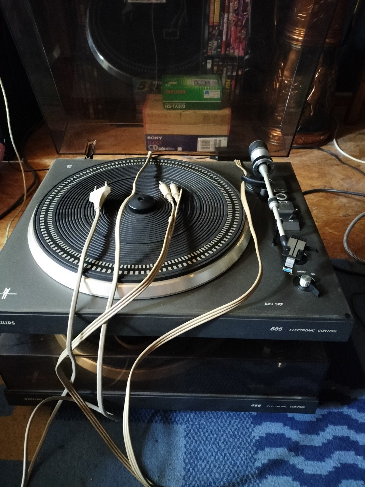 Phillips platenspeler 685 electronic control, Ophalen of Verzenden, Philips