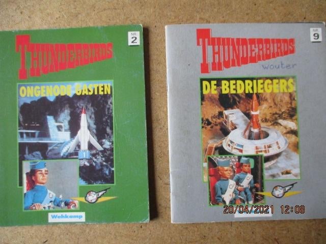 adv1618 thunderbirds mini, Boeken, Stripboeken, Eén stripboek, Ophalen, Gelezen