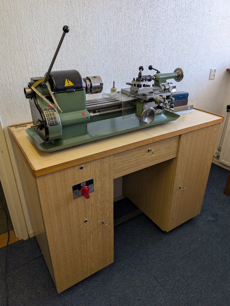 Draaibank MN80A, Doe-het-zelf en Verbouw, Ophalen, Gebruikt, Metaaldraaibank, 500 tot 1000 mm
