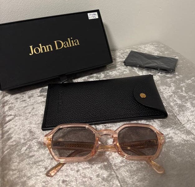 john dalia milla rose montuur met lichtblauwe glazen, Ophalen of Verzenden, Zo goed als nieuw, Overige merken