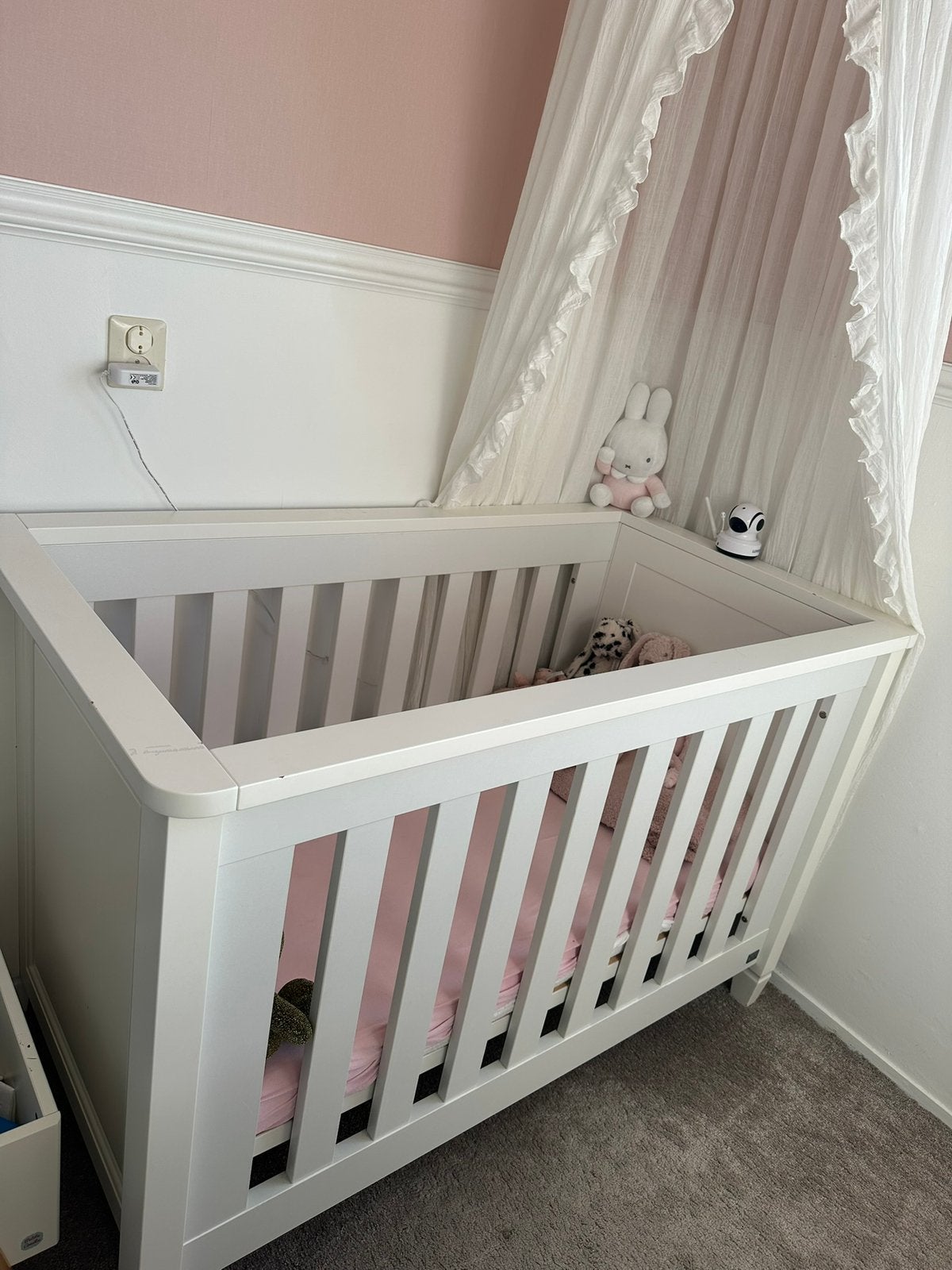 Wit ledikant TWF, Kinderen en Baby's, Babywiegjes en Ledikanten, Ophalen, Gebruikt, Ledikant