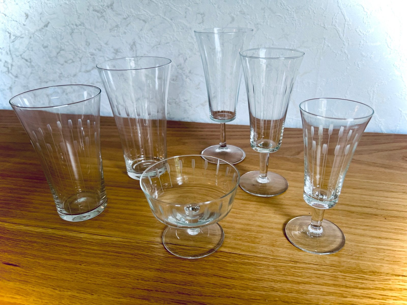 30-delige glazen set - Diverse soorten, Ophalen