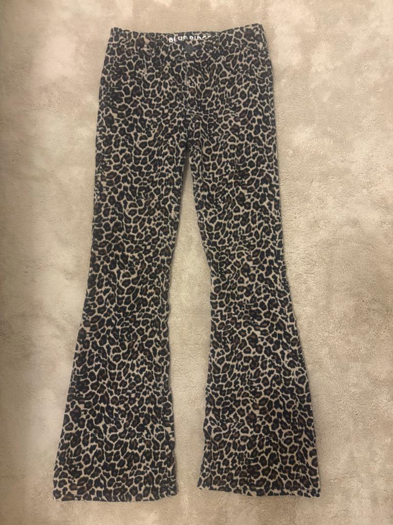 Blue Ridge Flare Broek Panterprint Maat 158, Kinderen en Baby's, Kinderkleding | Maat 158, Ophalen of Verzenden, Zo goed als nieuw