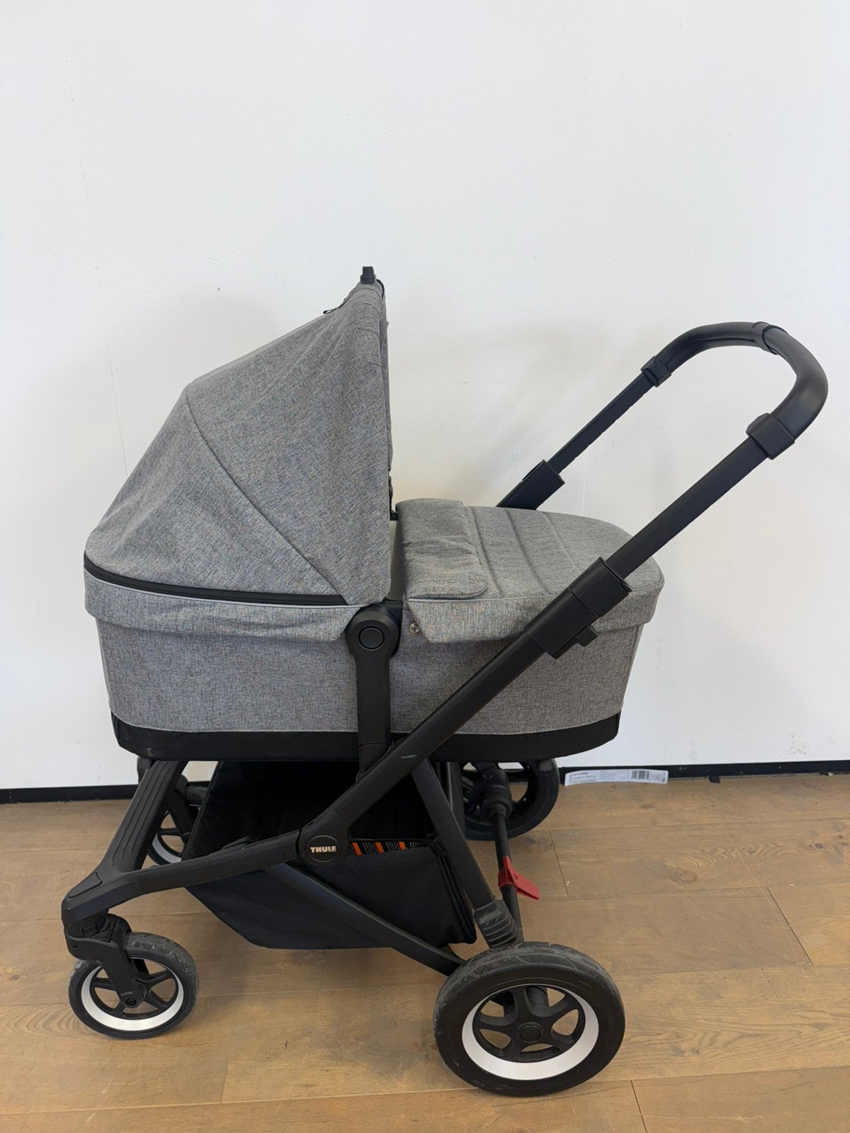 Thule Sleek kinderwagen - 2 in 1 - Grey melange, Ophalen, Zo goed als nieuw, Regenhoes