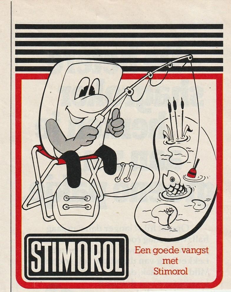 Retro reclame 1978 Stimorol kauwgum vissen goede vangst, Verzenden, Overige typen