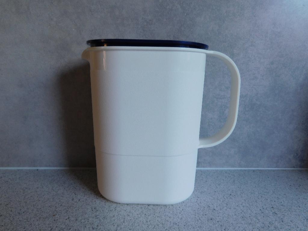 Tupperware Preludio Party Koelkast Kan 1 Liter Wit Indigo, Ophalen of Verzenden, Zo goed als nieuw, Blauw, Beker of Kan