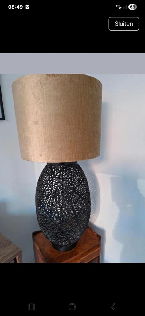 Light en living lamp, Huis en Inrichting, Ophalen of Verzenden, Zo goed als nieuw, Metaal