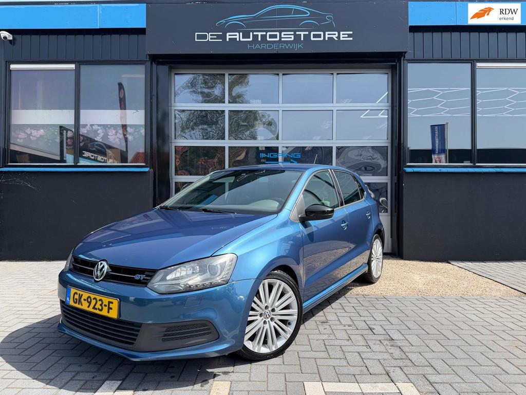 Volkswagen Polo 1.4 TSI BlueGT Nieuw Motor! Airco Cruise Alc, Auto's, Voorwielaandrijving, Euro 5, 4 cilinders, Blauw