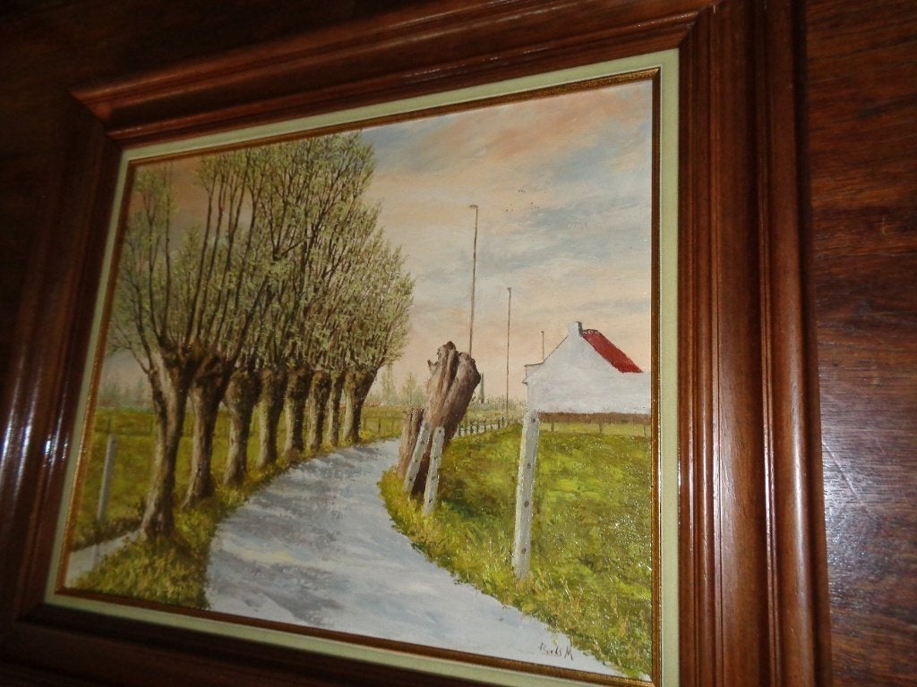 *M. Roels (1933) -Mooie schilderij -Vermeld in PIRON, BAS..., Ophalen of Verzenden, Origineel werk